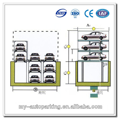 China. -1+1, -2+1, -3+1 Dispositivo de elevación de automóviles de diseño Pit Stacker proveedor