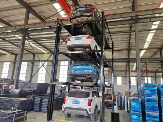 China. Elevador de estacionamiento de cuatro niveles / Elevador de almacenamiento para 4 coches / Elevador de estacionamiento para 4 coches / Poste de estacionamiento para coches / Garaje de estacionamiento cuádruple proveedor