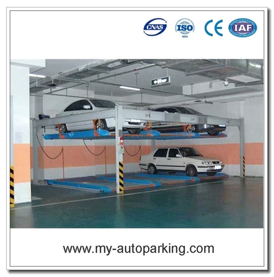 China. 2 Niveles de elevación y deslizamiento Sistemas automáticos de aparcamiento de puzles /Ascensor automático de estacionamiento de postes de aparcamiento de automóviles / Aparcamiento doble de automóviles proveedor