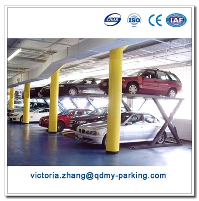 China. Elevador de estacionamiento de dos niveles, doble elevador hidráulico de doble tijera proveedor