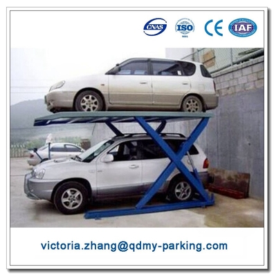 China. 2 Niveles de estacionamiento de automóviles doble elevador portátil hidroeléctrico Jack de tijeras mecánicas proveedor
