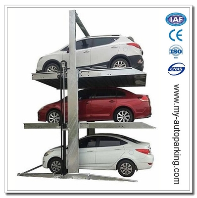 China. Tres capas de estacionamiento de doble cubierta para estacionar 3 sedans / sistema de estacionamiento de doble pila / soluciones de rompecabezas de mini ascensor de automóviles de varios niveles proveedor