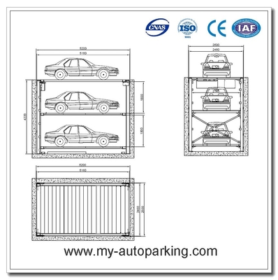 China. Diseño de garajes de aparcamiento subterráneos/estacador hidráulico de doble pila/solución de almacenamiento de garajes/elevador de aparcamiento proveedor
