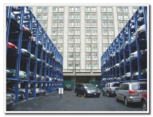 Cuatro postes de estacionamiento elevador 3-5 pisos/ Cuatro postes de estacionamiento de automóviles elevador sistema de estacionamiento de varios niveles