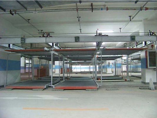 Sistema de estacionamiento automático subterráneo de varios niveles de movimiento horizontal y deslizante