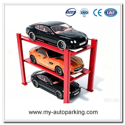Sistema vertical multifuncional de la elevación del estacionamiento de 3 coches para el espacio de estacionamiento al aire libre