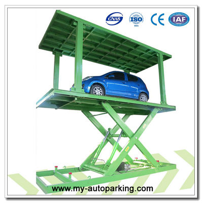 Sistema de estacionamiento subterráneo inteligente de varios niveles Sistema de estacionamiento de automóviles doble Tijeras ascensor de estacionamiento de doble apilamiento