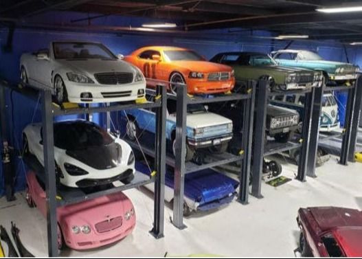 3 Elevadores de estacionamiento para coches / 3 Estacionamiento para coches / Apilador triple / Elevadores de estacionamiento apilador triple
